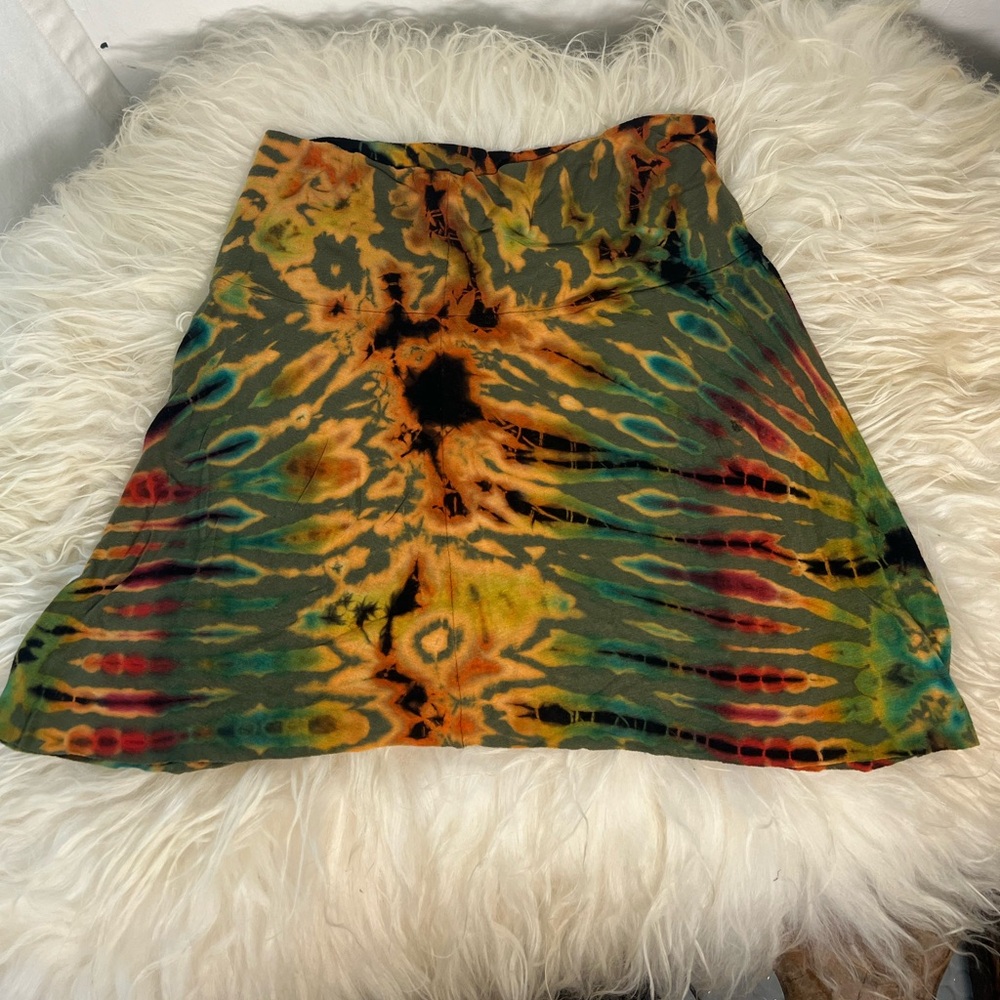 Tie Dye Mini Skirt